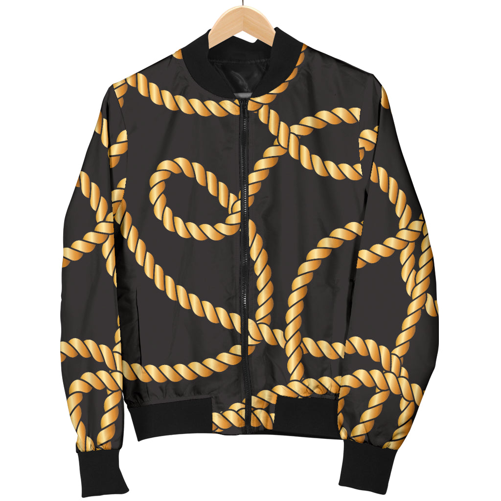 Rope Pattern Print Design A04 Women's Bomber Jacket