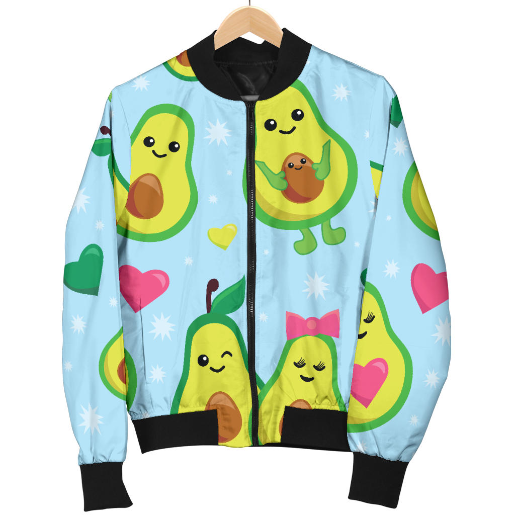 Avocado Pattern Print Design AC09 Men Bomber Jacket