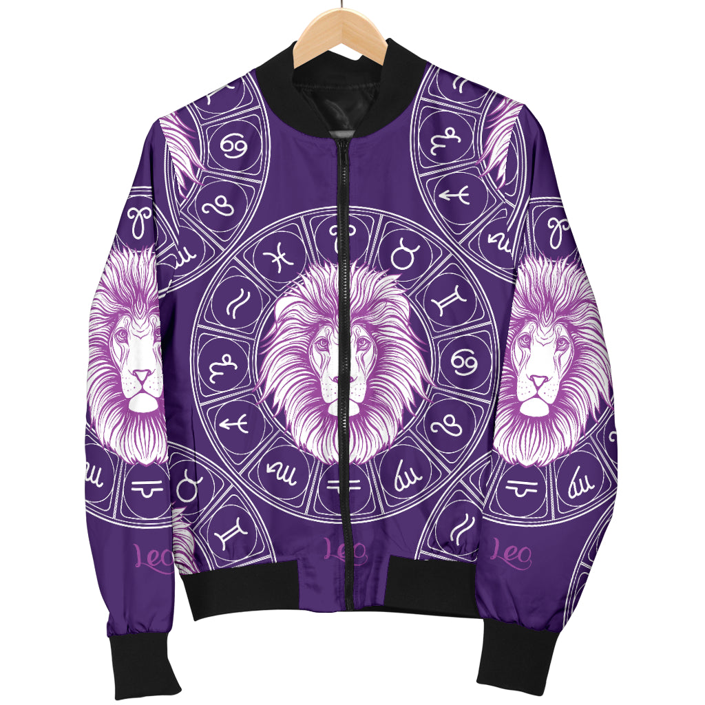 Leo Pattern Print Design 04 Women's Bomber Jacket