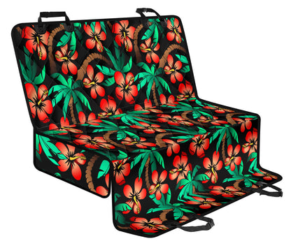 Hawaiian Themed Pattern Print Design H022 Rear Dog  Seat Cover