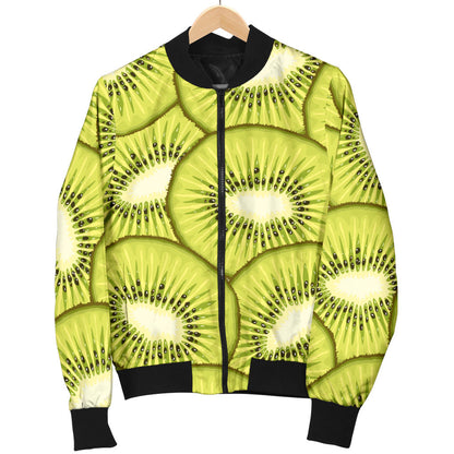 Kiwi Pattern Print Design KW07 Men Bomber Jacket