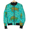 Sea Turtle Pattern Print Design T010 Women Bomber Jacket