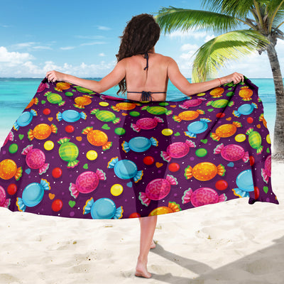 Candy Pattern Print Design CA05 Sarong Pareo Wrap