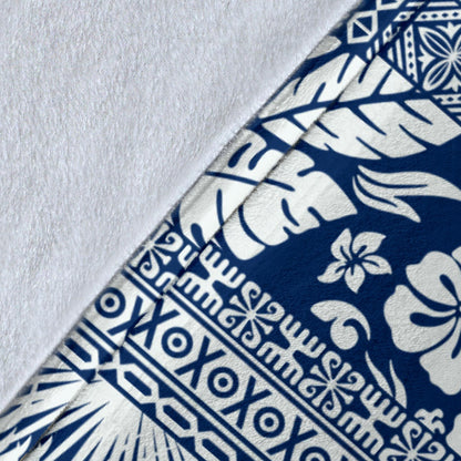 Hawaiian Themed Pattern Print Design H020 Fleece Blanket
