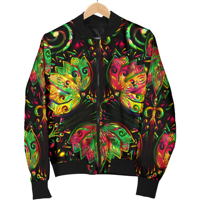 lotus Boho Pattern Print Design LO09 Men Bomber Jacket