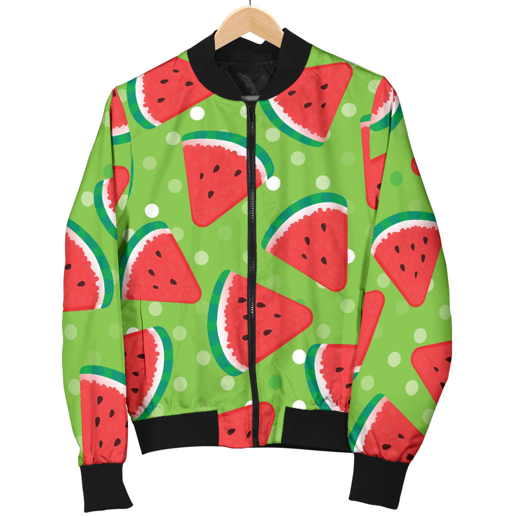 Watermelon Pattern Print Design WM05 Men Bomber Jacket