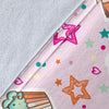 Cupcake Pattern Print Design CP03 Fleece Blanket