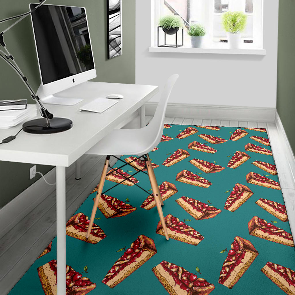 Cheesecake Cherry Pattern Print Design CK03 Area Rugs