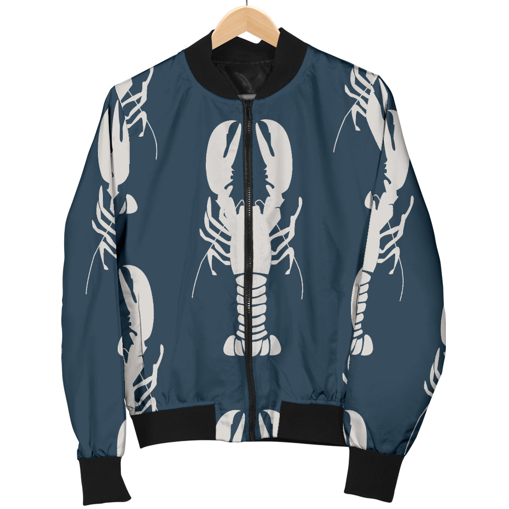 Lobster Pattern Print Design 02 Women's Bomber Jacket