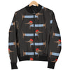 Dachshund Pattern Print Design 04 Women's Bomber Jacket