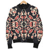 Medallion Pattern Print Design 01 Women's Bomber Jacket