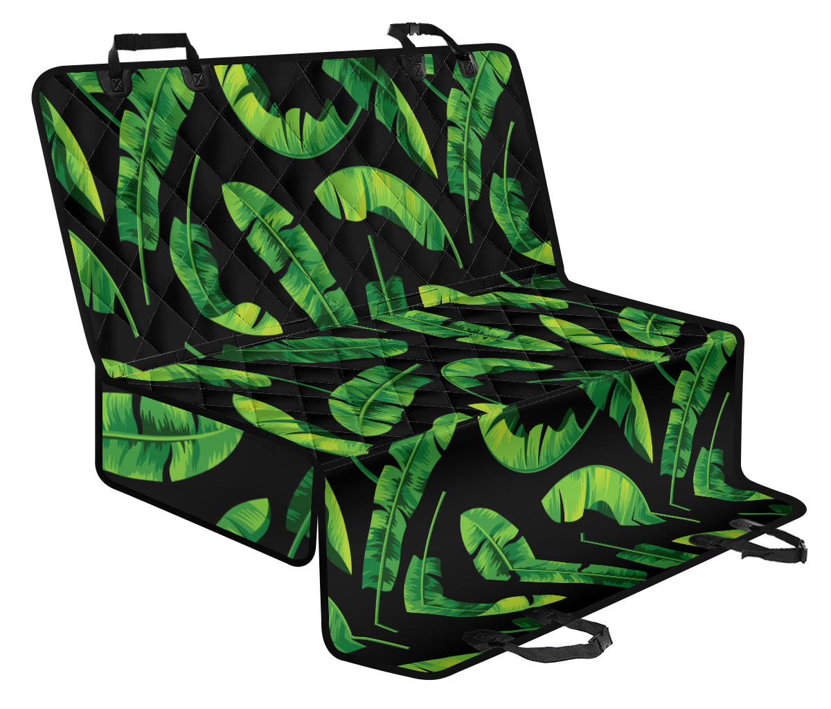 Banana Leaf Pattern Print Design BL02 Rear Dog  Seat Cover