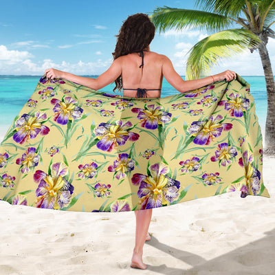 Iris Pattern Print Design IR06 Sarong Pareo Wrap