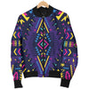 Aztec Pattern Print Design 07 Women's Bomber Jacket