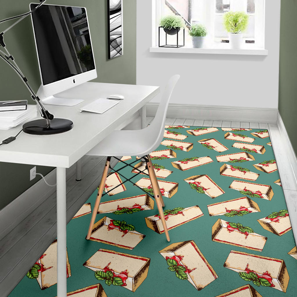 Cheesecake Pattern Print Design CK02 Area Rugs