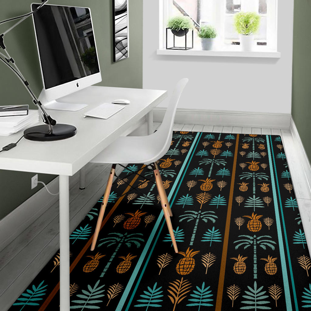 Hawaiian Themed Pattern Print Design H023 Area Rugs