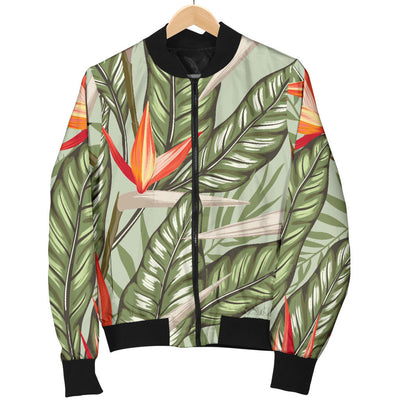 Bird Of Paradise Pattern Print Design BOP08 Men Bomber Jacket