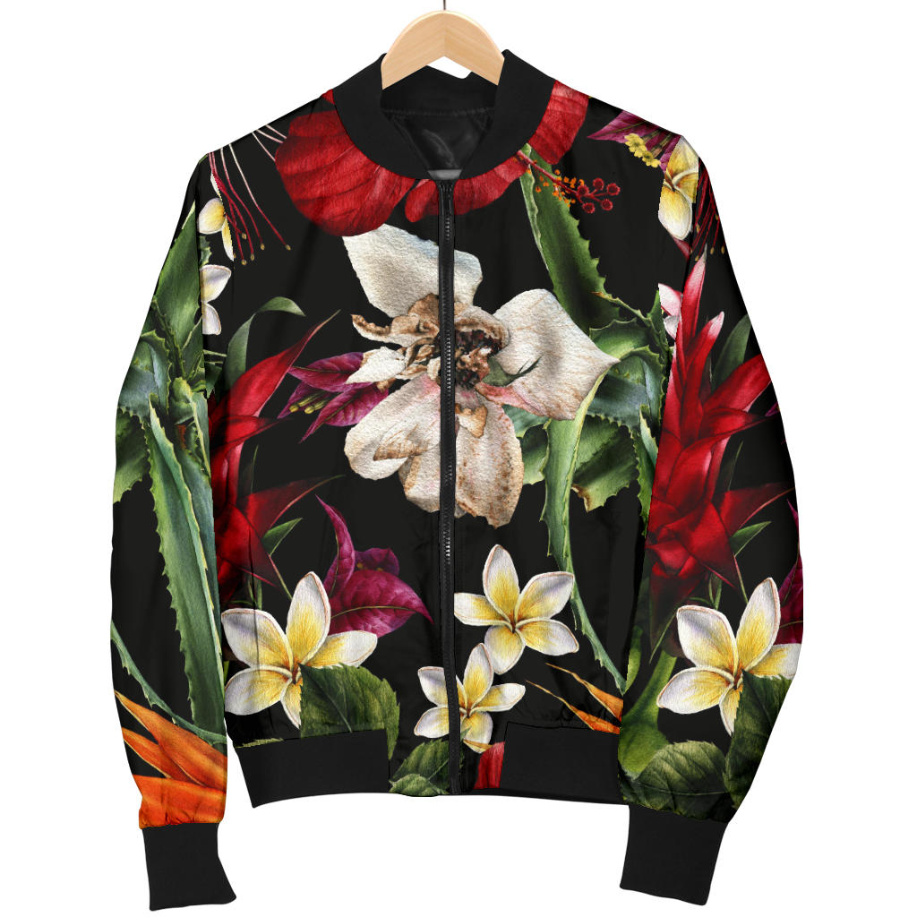Summer Floral Pattern Print Design SF03 Men Bomber Jacket