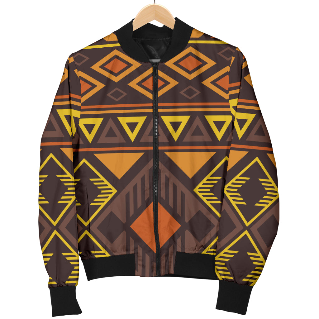 Navajo Pattern Print Design A06 Women's Bomber Jacket