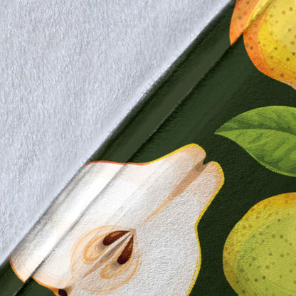 Pear Pattern Print Design PE06 Fleece Blanket