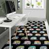 Camper Pattern Camping Themed No 2 Print Area Rugs
