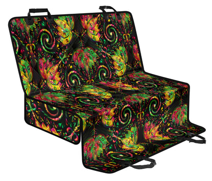 Lotus Boho Pattern Print Design LO09 Rear Dog  Seat Cover