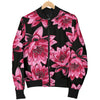 Lotus Pattern Print Design 03 Women's Bomber Jacket