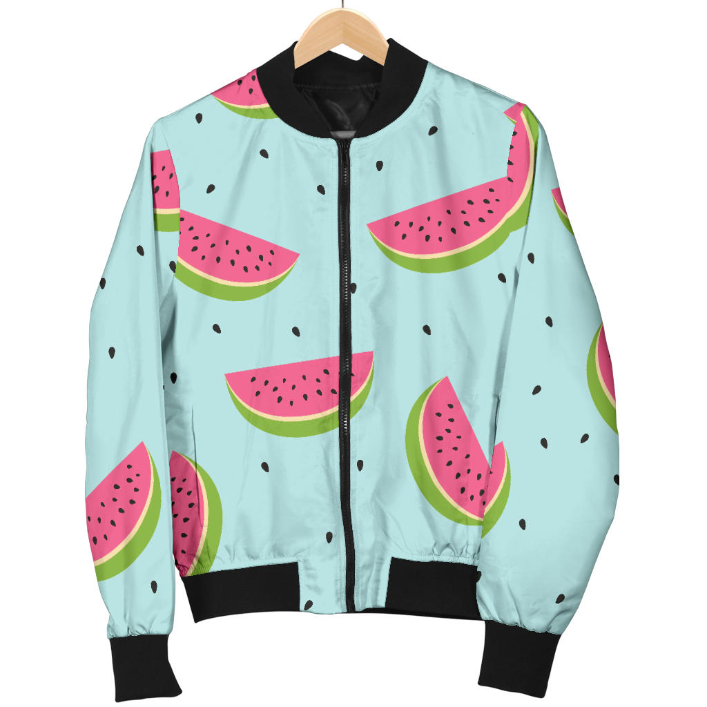Watermelon Pattern Print Design WM06 Women Bomber Jacket