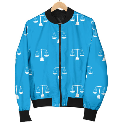 Libra Pattern Print Design 02 Women's Bomber Jacket