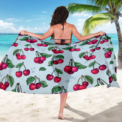 Cherry Pattern Print Design CH01 Sarong Pareo Wrap