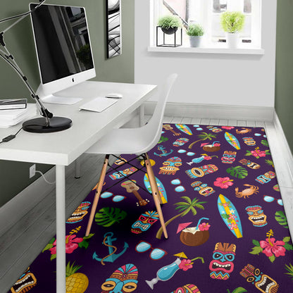 Hawaiian Themed Pattern Print Design H024 Area Rugs