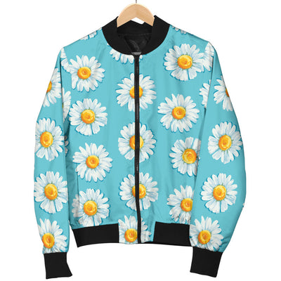 Daisy Pattern Print Design DS03 Men Bomber Jacket