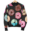 Donut Pattern Print Design DN02 Men Bomber Jacket