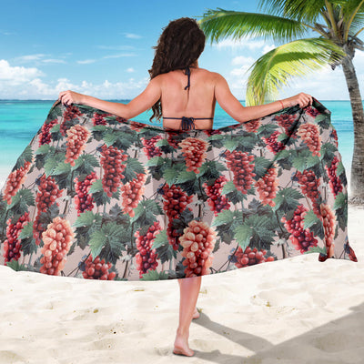 Grape Pattern Print Design GP01 Sarong Pareo Wrap