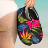 Bird Of Paradise Pattern Print Design BOP014 Aqua Water Shoes