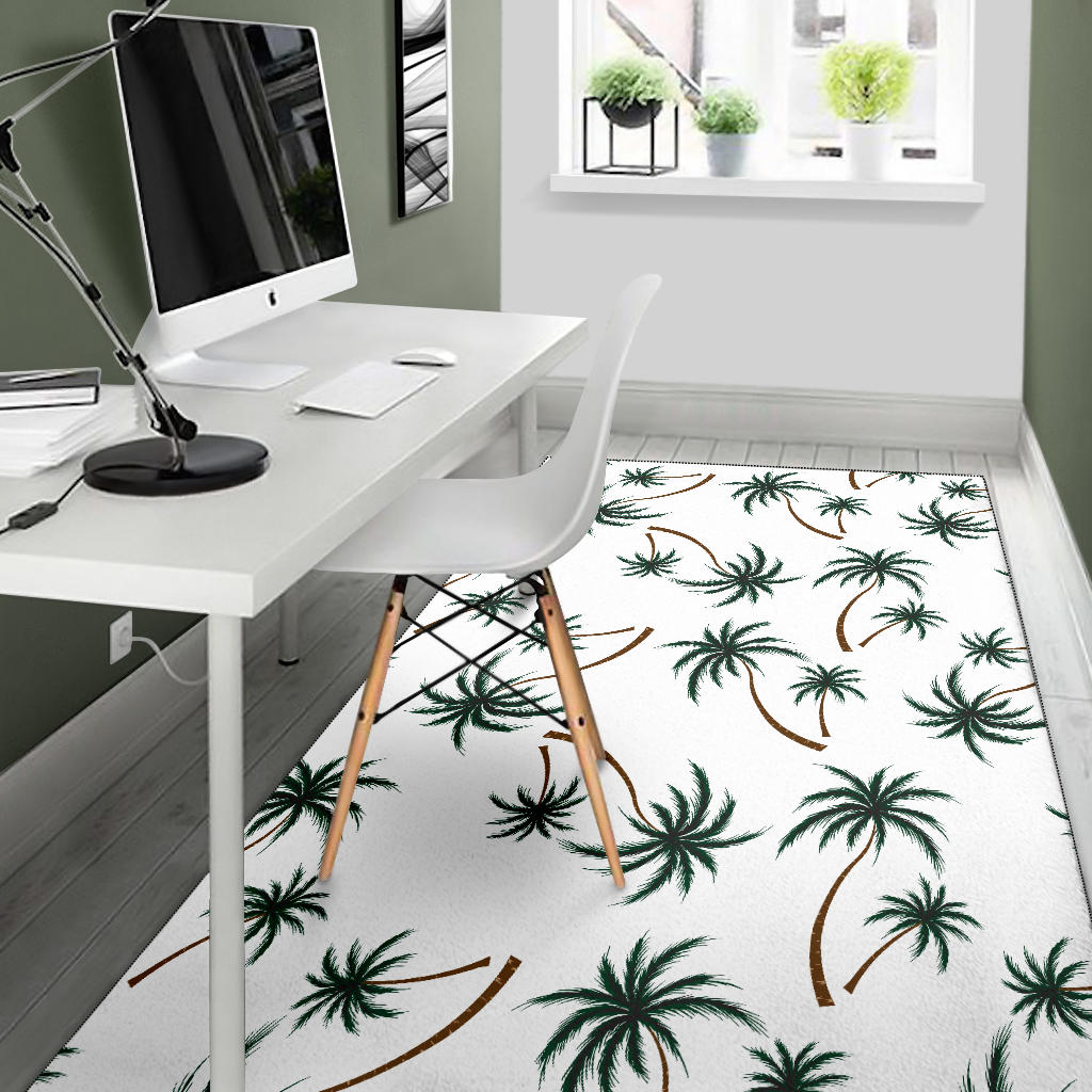 Palm Tree Pattern Print Design PT07 Area Rugs