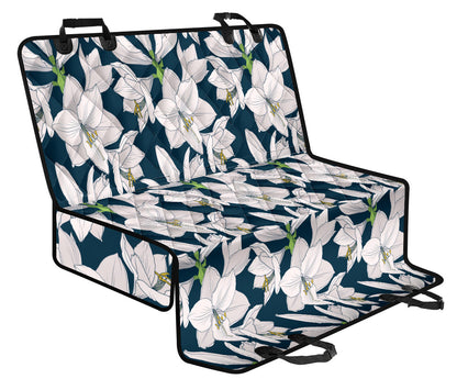 Amaryllis Pattern Print Design AL02 Rear Dog  Seat Cover