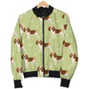 Beagle Pattern Print Design 07 Women's Bomber Jacket