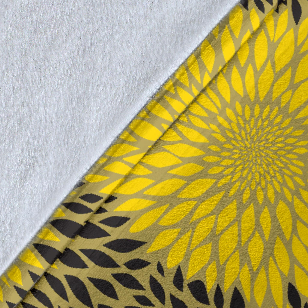 Sunflower Pattern Print Design SF06 Fleece Blanket