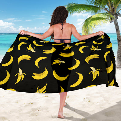 Banana Pattern Print Design BA05 Sarong Pareo Wrap