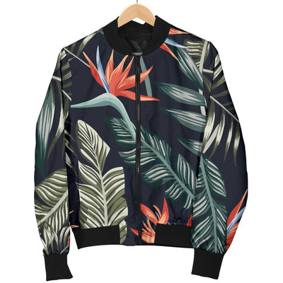 Bird Of Paradise Pattern Print Design BOP02 Men Bomber Jacket