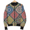 Bohemian Pattern Print Design 05 Women's Bomber Jacket