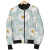 Daisy Pattern Print Design DS012 Men Bomber Jacket