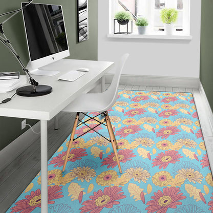 Gerberas Pattern Print Design GB04 Area Rugs