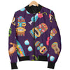 Hawaiian Themed Pattern Print Design H024 Men Bomber Jacket