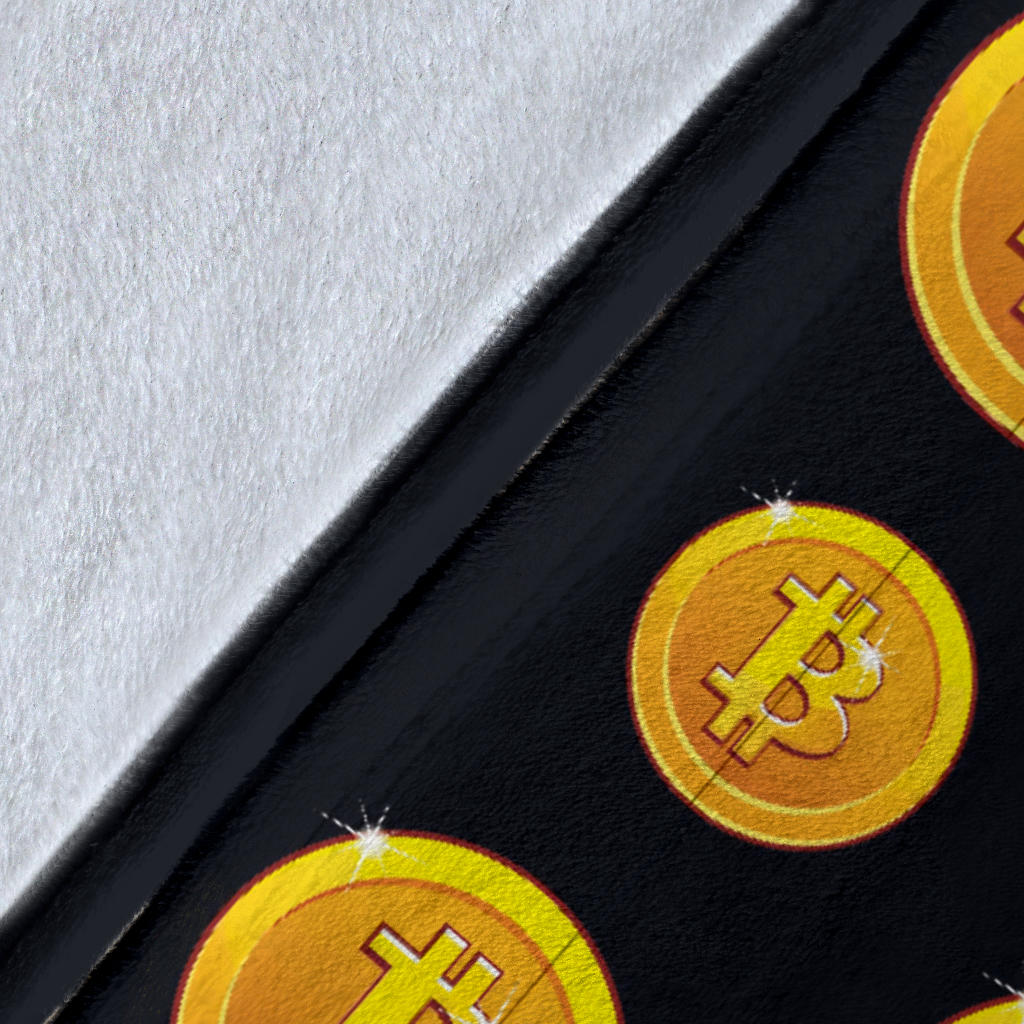 Bitcoin Pattern Print Design DO04 Fleece Blanket