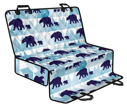 Bear Pattern Print Design BE01 Rear Dog  Seat Cover