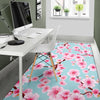 Cherry Blossom Pattern Print Design CB04 Area Rugs