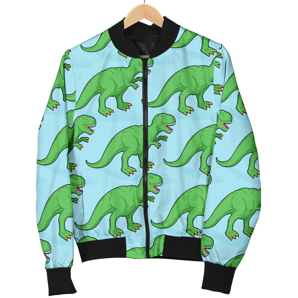 T Rex Pattern Print Design A01 Women's Bomber Jacket