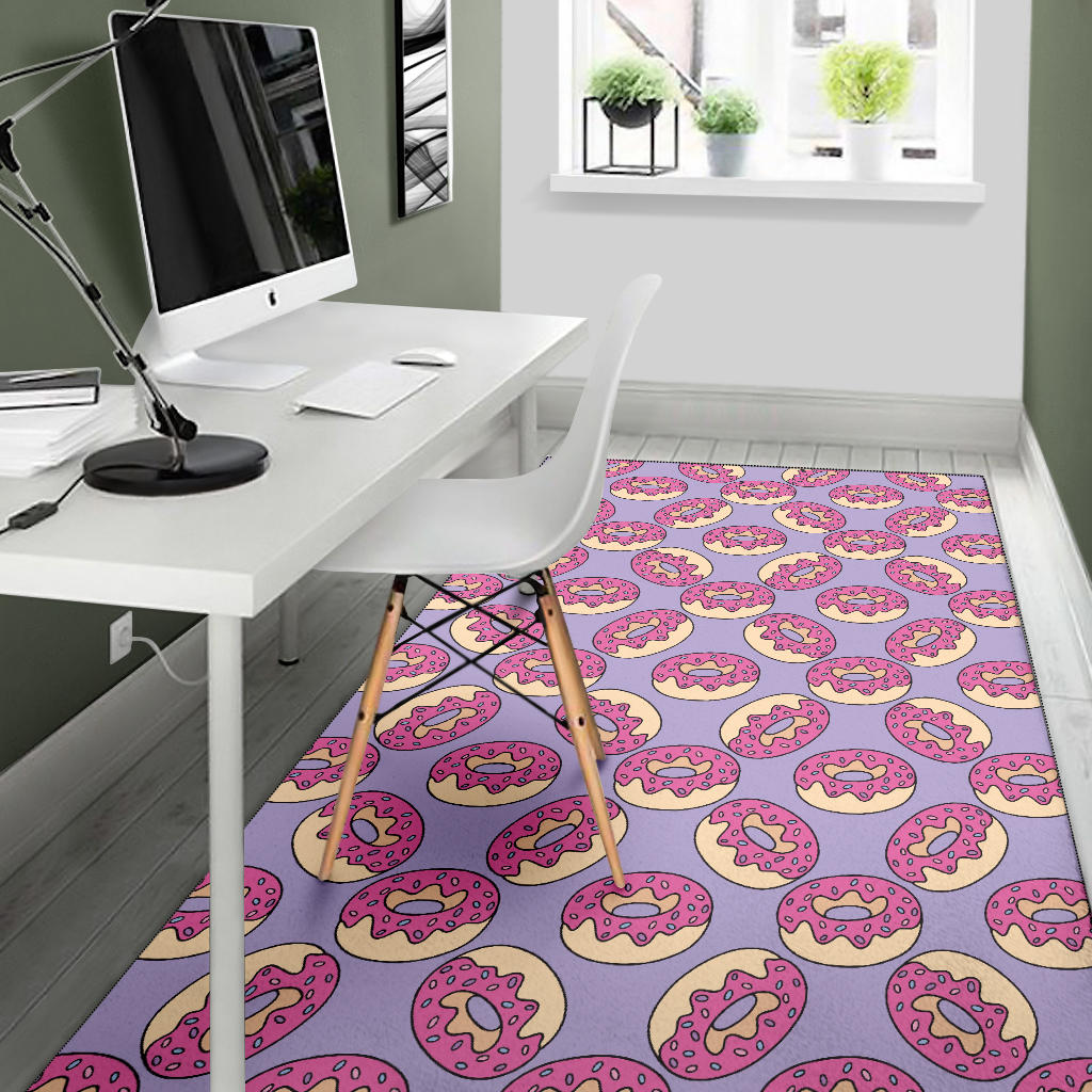 Donut Pattern Print Design DN015 Area Rugs